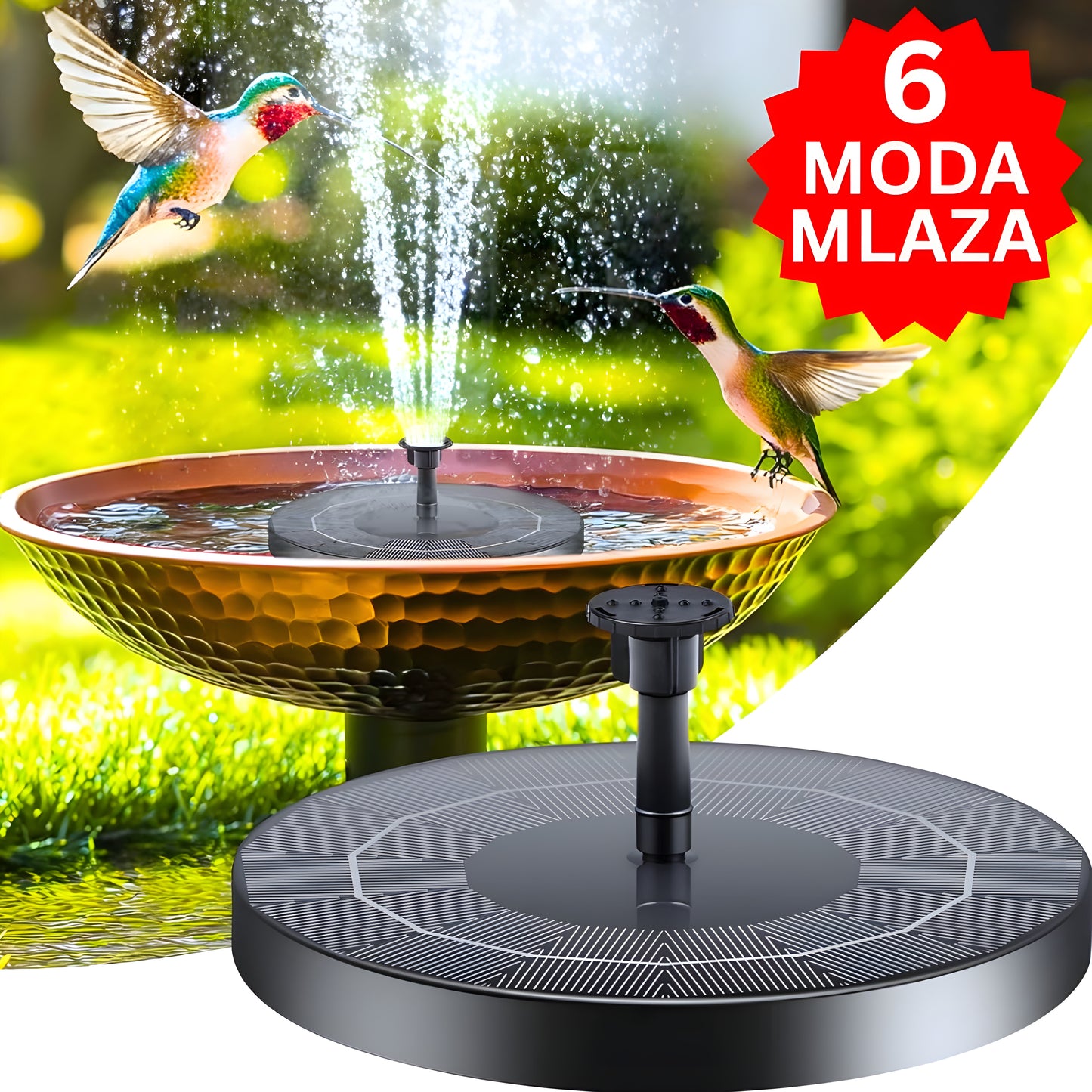 6U1 Solarna Fontana (PUMPA) - Radi Bez Struje