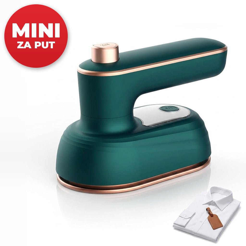 Mini putna pegla 2u1 - zelena, mala i laka pegla za put